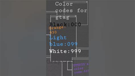 color codes for gtag - YouTube
