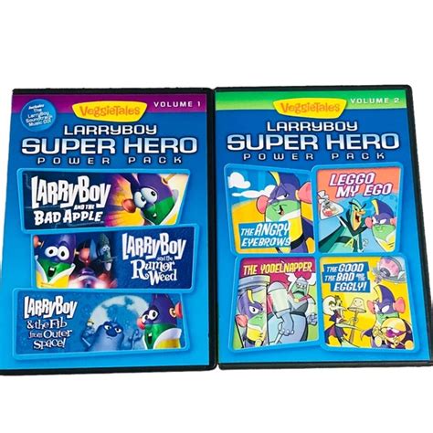 Big Idea | Media | Veggietales Larryboy Superhero Power Pack Dvd Set 7 Shows 6 Songs | Poshmark