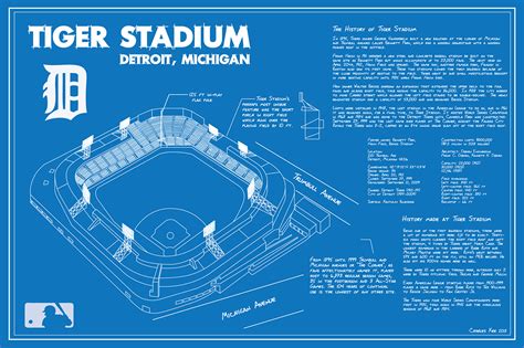 Tiger Stadium Blueprint on Behance