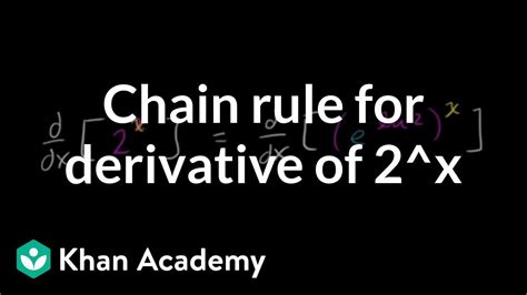 Chain rule for derivative of 2x