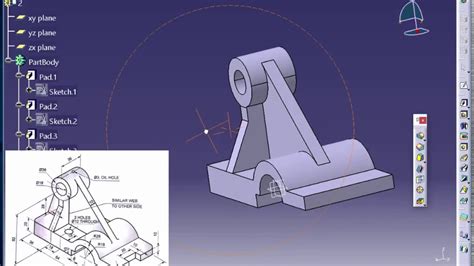 03 Catia Tutorial 3 Solid Modeling Tutorial 3 Youtube - Riset