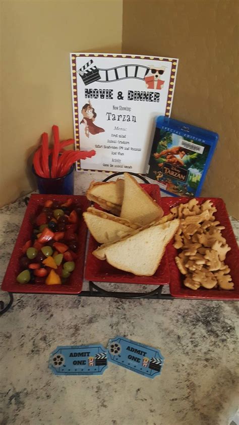 Tarzan movie night | Disney themed movie night, Disney movie night menu ...