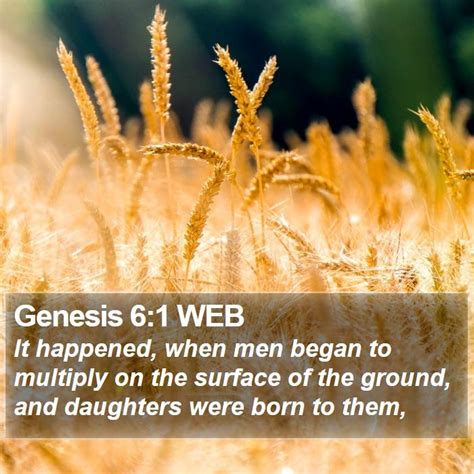 Genesis 6:1 WEB Scriptures Images