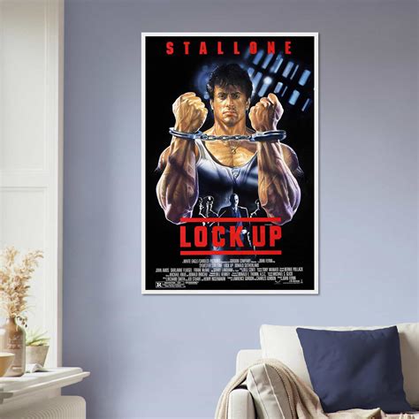 Lock Up Movie Poster, Lock Up (1989) Classic Vintage Movie Poster, Classic Movie Poster - Citiesbox