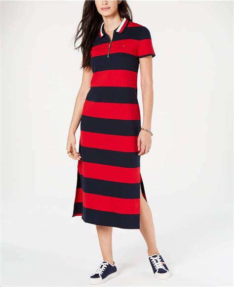 Tommy Hilfiger Striped Polo Dress Polo Outfit, Nice Dresses, Dresses For Work, Athleisure Trend ...