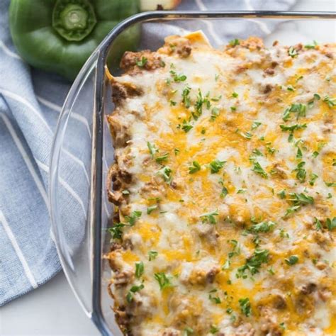 Cheesy Mexican Taco Casserole (Low Carb) | Kasey Trenum