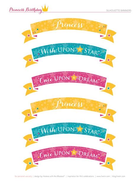 FREE Printables: Sparkly Disney Princess Birthday Party // Hostess with ...