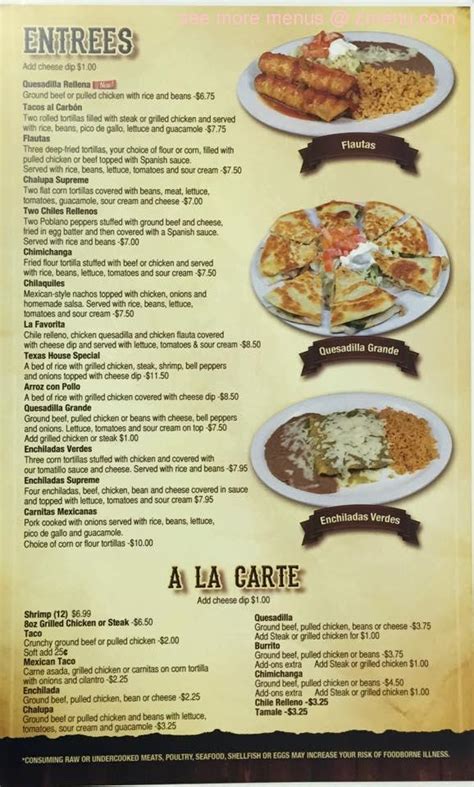 Online Menu of Los Magueyes Restaurant, Milledgeville, Georgia, 31061 - Zmenu