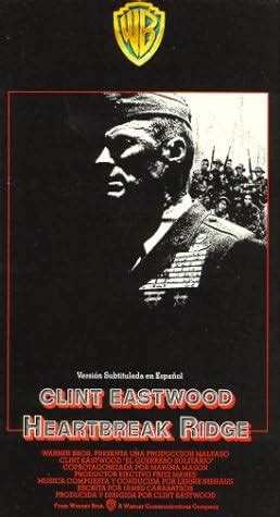 Amazon.com: Heartbreak Ridge [VHS] : Clint Eastwood, Marsha Mason, Everett McGill, Moses Gunn ...