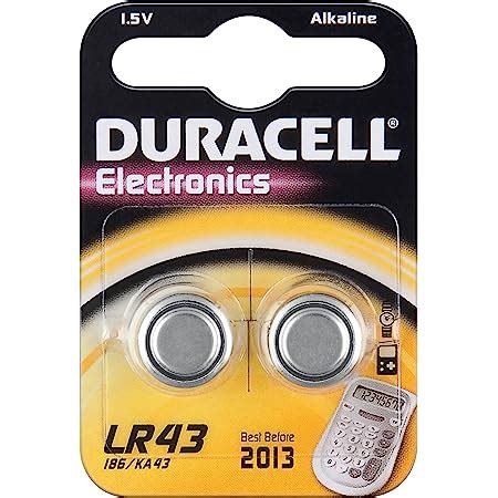 Duracell Button Cell Alkaline Manganese Battery (LR43/AG12/V12 GA) Pack of 2: Amazon.co.uk ...