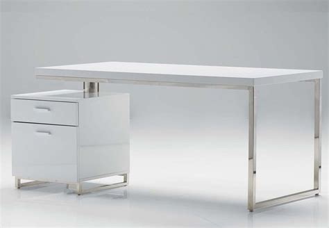 63 | Modern executive desk, White lacquer desk, Modern office desk