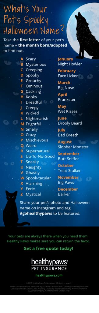 What's Your Pet's Spooky Halloween Name? | Healthy Paws Pet Insurance