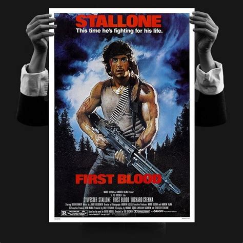 CLASSIC MOVIE POSTER Rambo First Blood Sylvester | Etsy