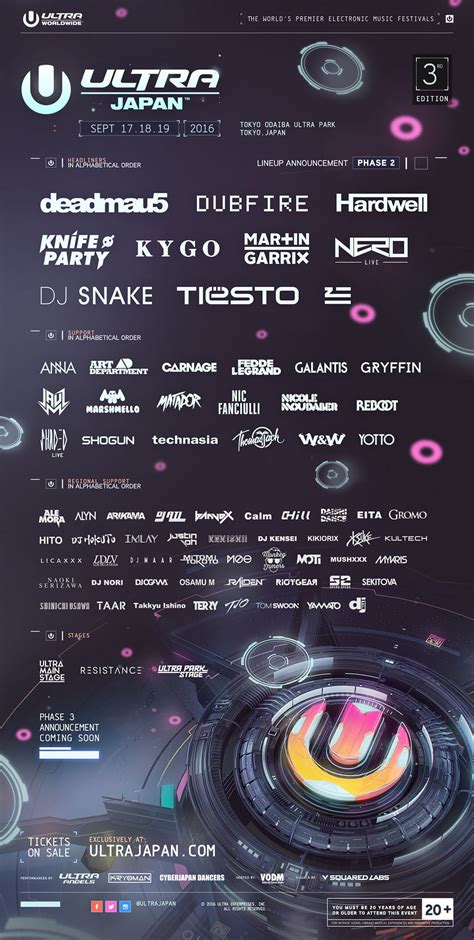 ULTRA Japan Announces Phase Two Lineup - Ultra Japan September 13, 14 ...