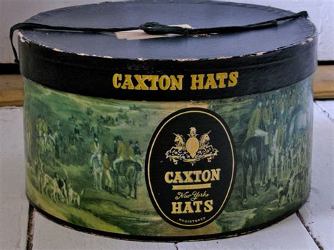 vintage hat box c. 1940's or so. Caxton....hmmmm I know Caxton the hedge fund but never heard of ...