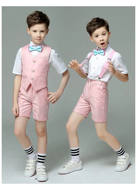 Fashion Boy Suit for Weddings Prom Party Children Slim Fit Suit Sets ...