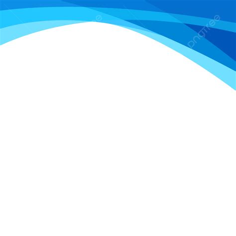 Abstract Blue Wave Letterhead Vector, Border, Header, Flyer PNG and Vector with Transparent ...