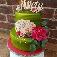90th Birthday Cake - Cake by My Little Cake Studio - CakesDecor