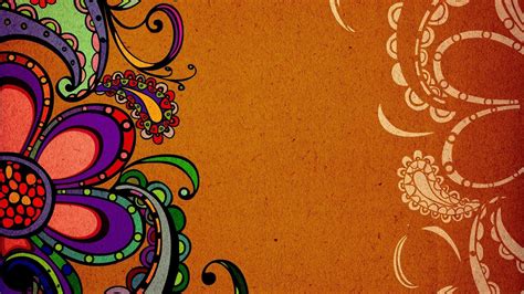 Colorful Half Flower Painting Trippy Boho HD Boho Wallpapers | HD ...