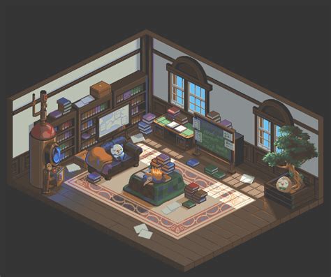 Amour on Twitter: "Isometric study of my favourite level from Pokémon Legends: Arceus, Professor ...