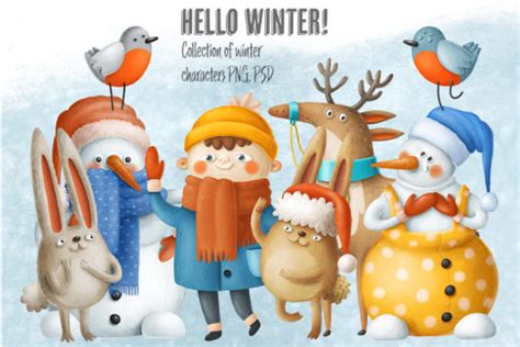 Winter Characters Graphic by Architekt_AT · Creative Fabrica