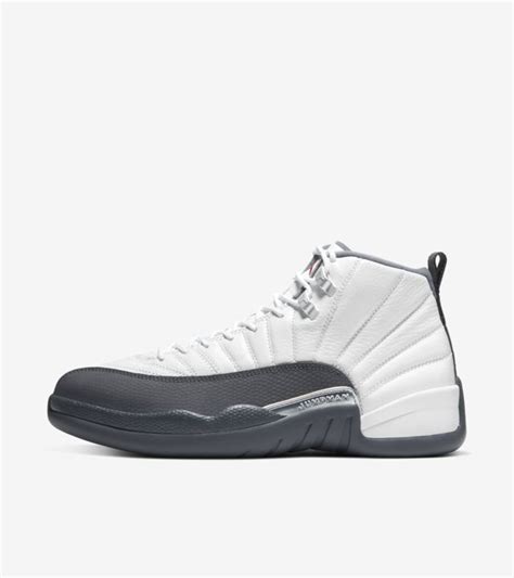 Air Jordan 12 'White/Dark Grey' Release Date. Nike SNKRS ID