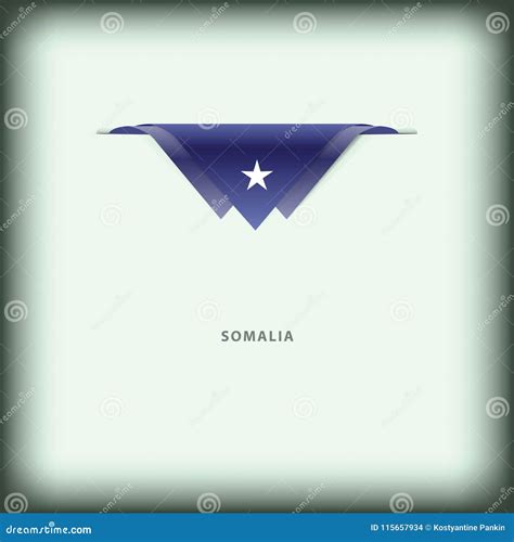 National flag Somalia stock vector. Illustration of star - 115657934