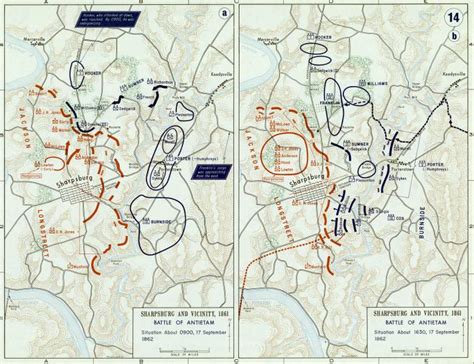 Battle of Antietam, September 17, 1862, battle maps, zoomable image | House Divided