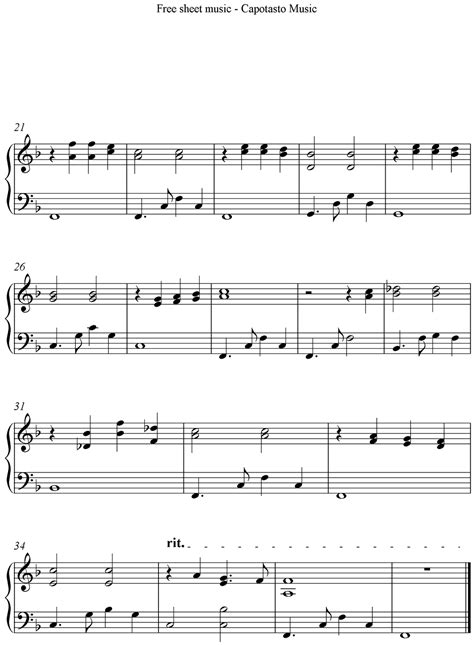 Free Printable Sheet Music For Piano