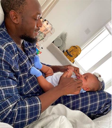 Usain Bolt's lovely message to daughter Olympia on her birthday - Afroballers