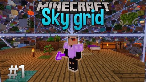 Minecraft Skygrid Survival Map - Part 1 (No Commentary) - YouTube