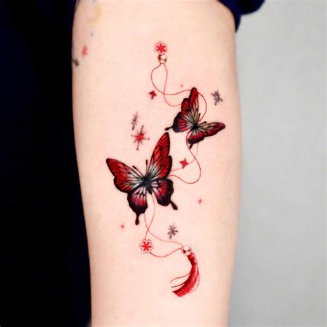 Top 69+ red butterfly tattoo super hot - in.cdgdbentre