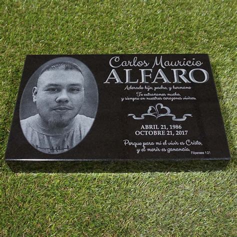 Our custom memorial headstones look beautiful in the cemetery, your yard or even a special ...