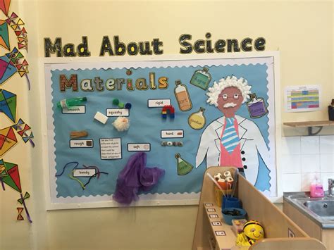 Mad about science ks1 display. Materials | Science display, Science ...