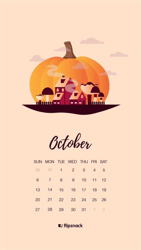 October 2019 desktop calendar wallpaper halloween - occupymokasin