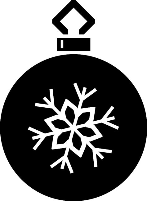 Christmas ornament silhouette | Public domain vectors