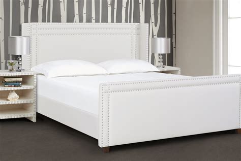 Elle Upholstered Bed, King, Antique White - Walmart.com