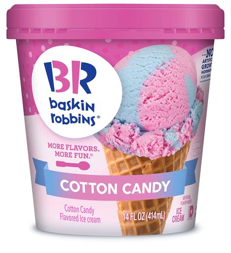 Baskin-Robbins Cotton Candy Ice Cream, 14 fl oz Cup - Walmart.com