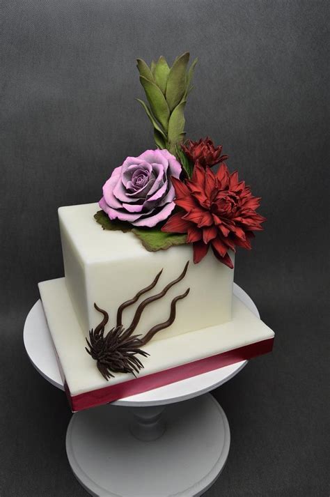 Chocolate flowers cake - Decorated Cake by JarkaSipkova - CakesDecor