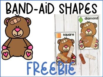 Band Aid Shape Matching Freebie by Busy Hands and Minds- Michele Dillon