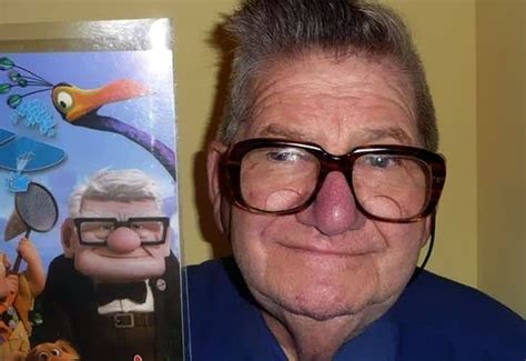 This Man Looks Like Carl From Up! | Animated movies characters, Funny ...