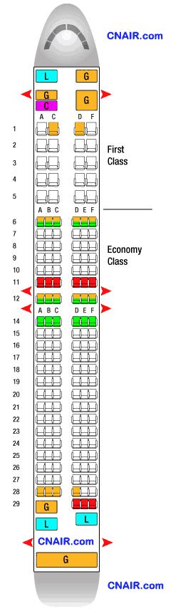 土耳其航空公司波音737-800机型 - 航班座位图 - 中国航空旅游网