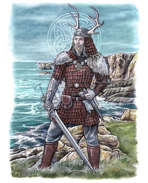 Celtic warrior Original illustration original art Celts | Etsy