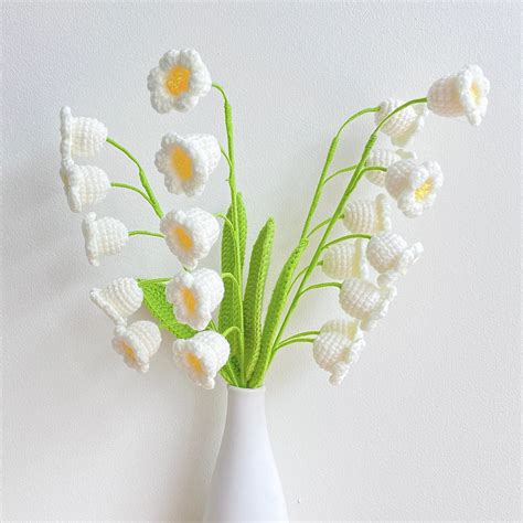 Lily of the Valley Crochet Pattern, Crochet Lily Flower Bouquet Pattern, Crochet Flower Pattern ...