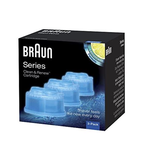 Braun Clean and Renew 3 Pack, Cartridge, Refill, Replacement Cleaner ...