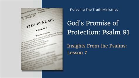 God's Promise of Protection - Pursuing the Truth Store