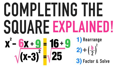 Completing The Square Practice Worksheet