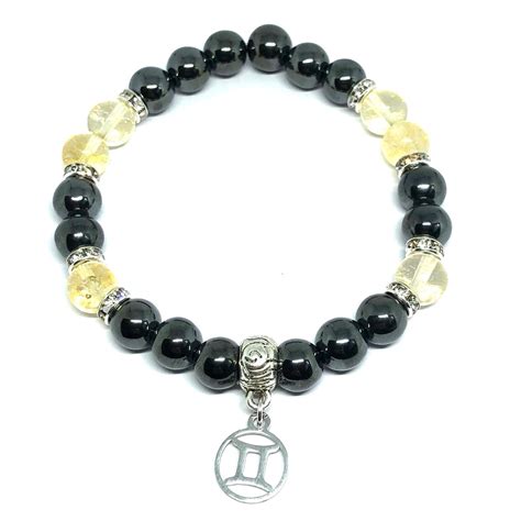 Gemini Birthstone Power Bead Bracelet Charm Bracelet Gifts - Etsy