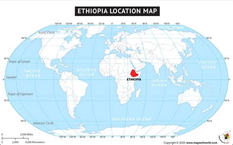 Ethiopia on World Map | Where is Ethiopia Located