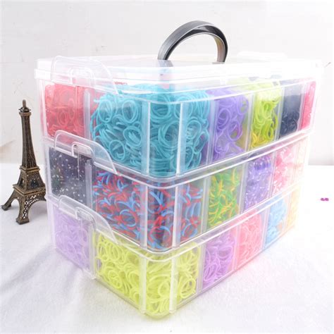 12000 Pcs Rainbow Loom Colors Loom Bands Twister KIT – Newtop